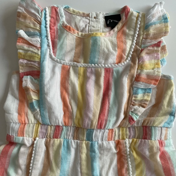 2T Pretty Striped Romper - Picture 4 of 6